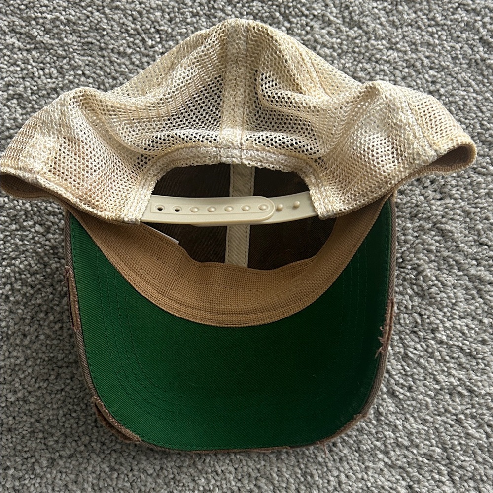 Brown and Tan Cap with Coffee Quote - Picture 2 of 2
